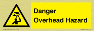 Danger Overhead Hazard